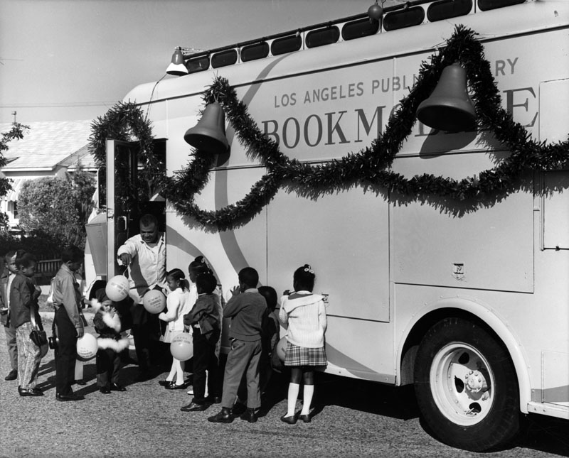 christmas celebration at the bookmobile