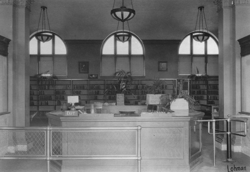 interior of cahuenga branch library