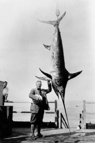 zane grey with swordfish